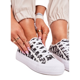 PS1 Baskets Daphne Logged pour femmes blanches et noires le noir