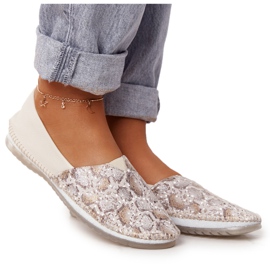 Ballerines Maciejka Cuir Femme Beige-Or 01930-81 doré