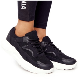 FB2 Baskets Delusion Noires Pour Femmes Sur Grande Semelle le noir