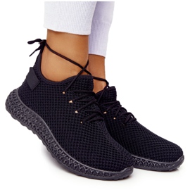 PS1 Chaussures de sport pour femmes à enfiler noires Run Away