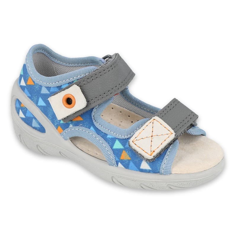 Befado chaussures pour enfants pu 065P158 bleu gris Befado chaussures pour enfants pu 065P158 bleu gris