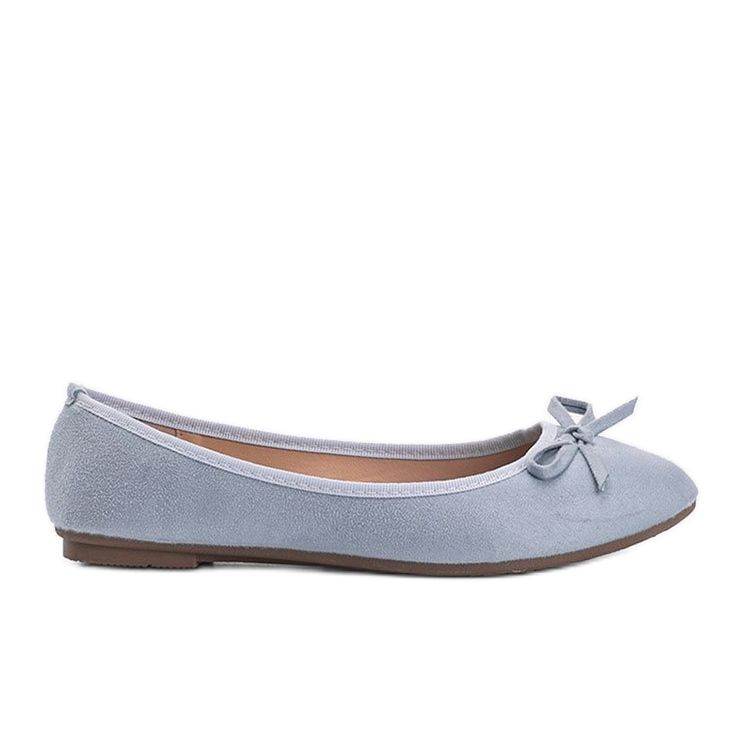 Ballerines Angelina bleu à nœud
