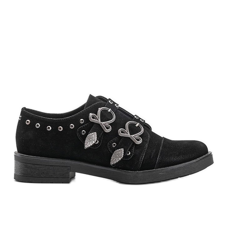 Chaussures noires pour femmes avec boucles Jewel le noir Chaussures noires pour femmes avec boucles Jewel le noir