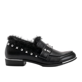 Chaussures noires à clous Cheyenne le noir