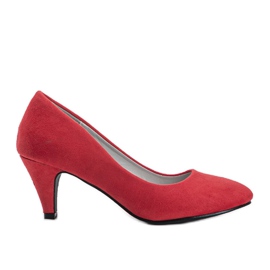 Escarpins rouges en éco-daim Karissa