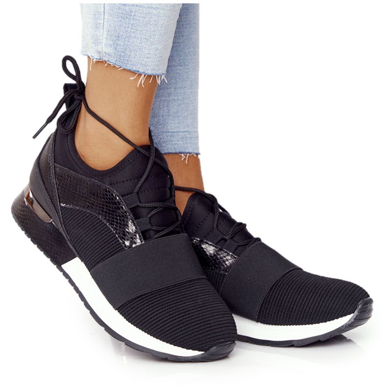 FB2 Chaussures de sport femme Sneakers Noir Netta le noir FB2 Chaussures de sport femme Sneakers Noir Netta le noir