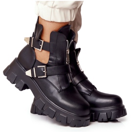 FB2 Boots Femme Workers On The Platform Noir Cosmic Love