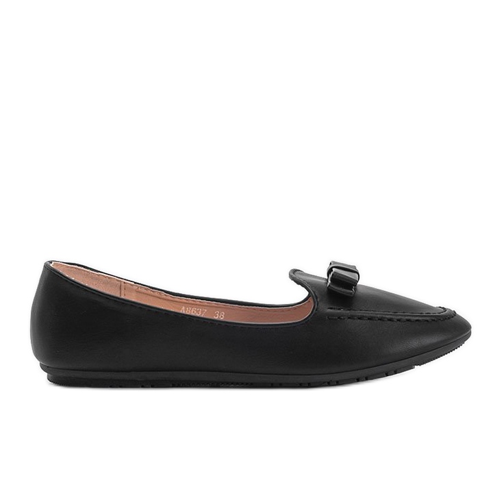 Mocassins femme noirs avec nœud Ingrid le noir