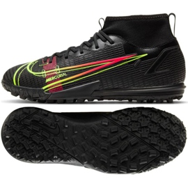 Chaussure de football Nike Mercurial Superfly 8 Academy Tf Jr CV0789 090 multicolore noir