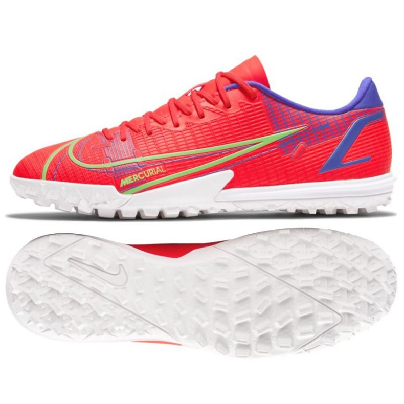 Chaussure de football Nike Mercurial Vapor 14 Academy Tf M CV0978 600 rouge oranges et rouges Chaussure de football Nike Mercurial Vapor 14 Academy Tf M CV0978 600 rouge oranges et rouges