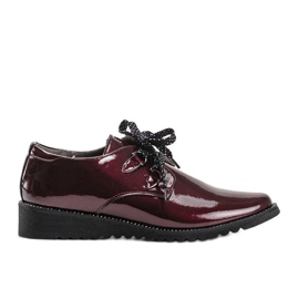 Chaussures compensées marron Jeanette rouge Chaussures compensées marron Jeanette rouge