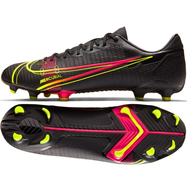Chaussures de football Nike Mercurial Vapor 14 Academy FG / MG M CU5691 090 multicolore le noir