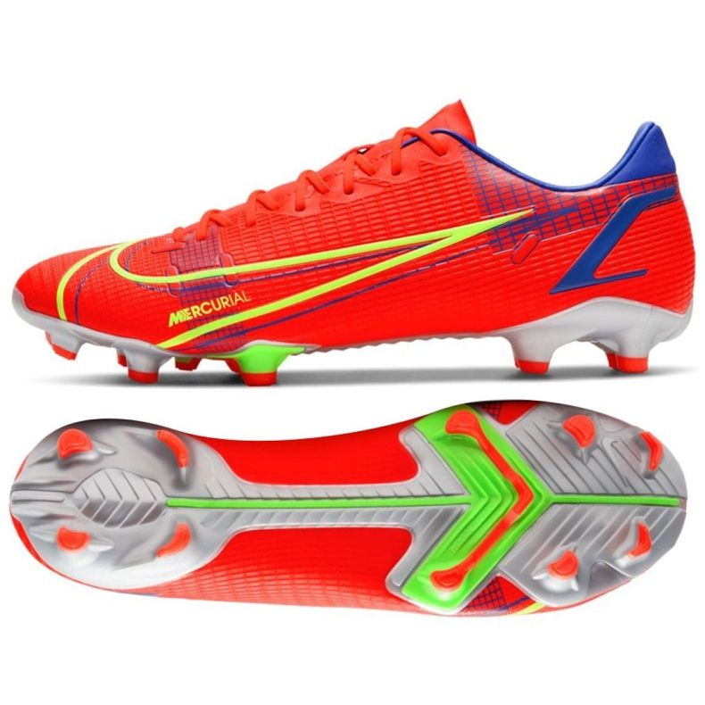 Chaussure de football Nike Mercurial Vapor 14 Academy FG / MG M CU5691 600 rouge oranges et rouges