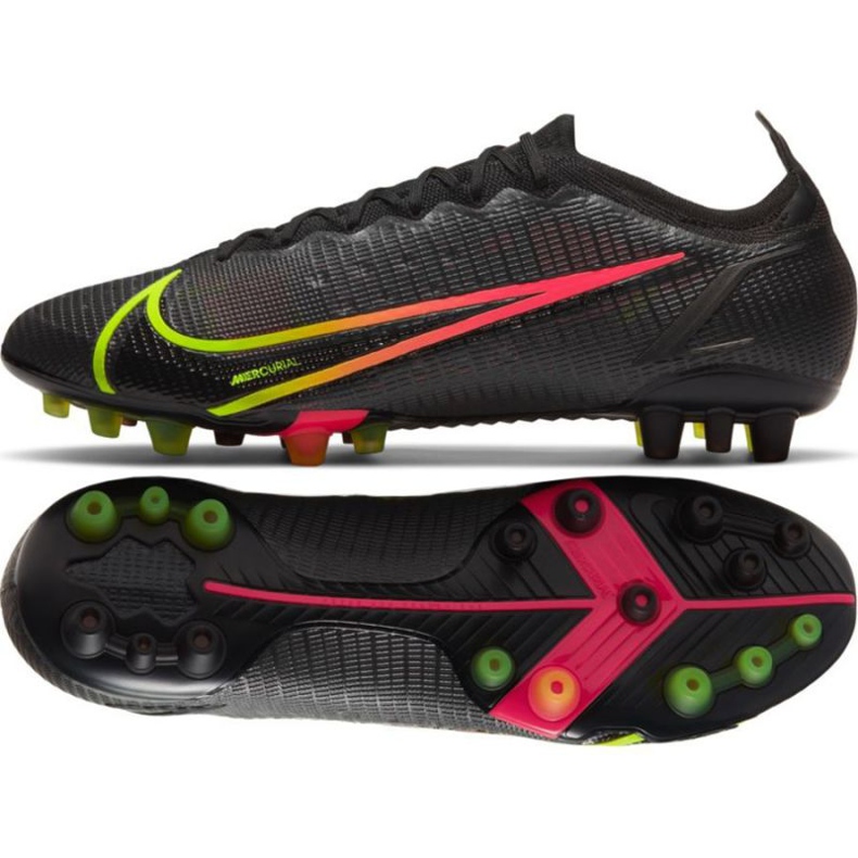 Nike Mercurial Vapor 14 Elite Ag M CZ8717 090 chaussures de football multicolore noir
