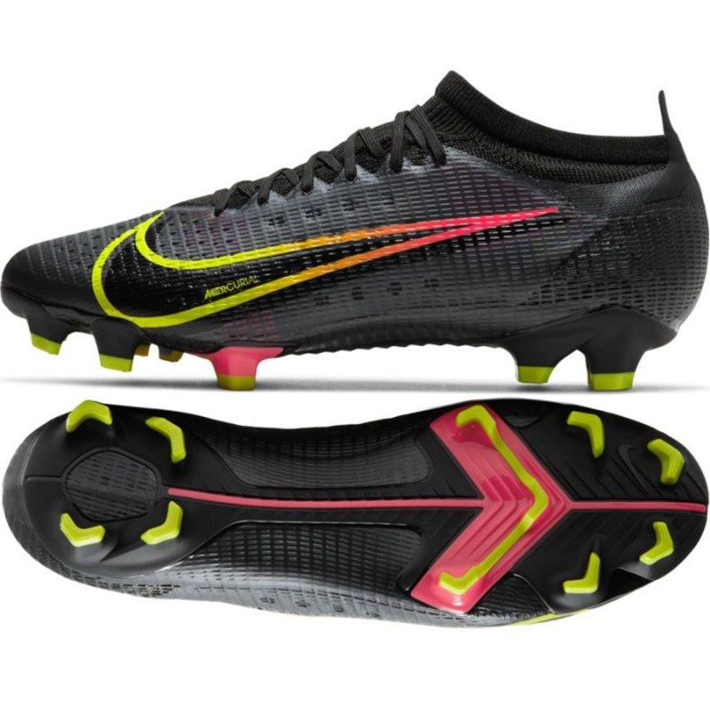 Chaussures de football Nike Mercurial Vapor 14 Pro Fg M CU5693 090 multicolore le noir