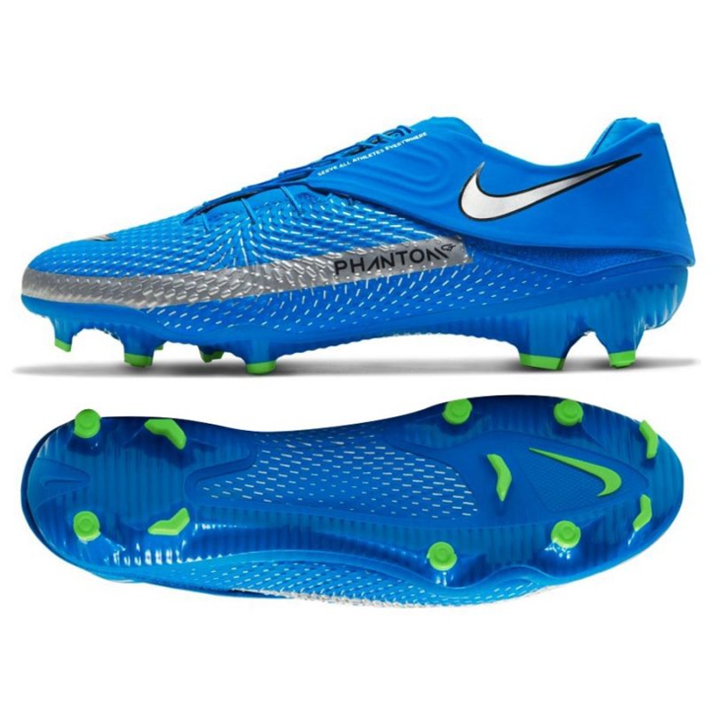 Nike Phantom Gt Academy Flyease Mg M DA2835 400 chaussures de football bleu bleu