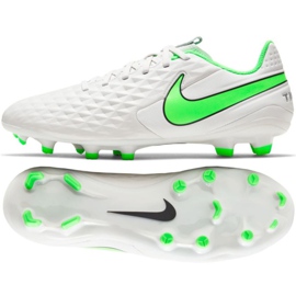 Nike Tiempo Legend 8 Academy Mg M AT5292 030 chaussures de football blanc blanc
