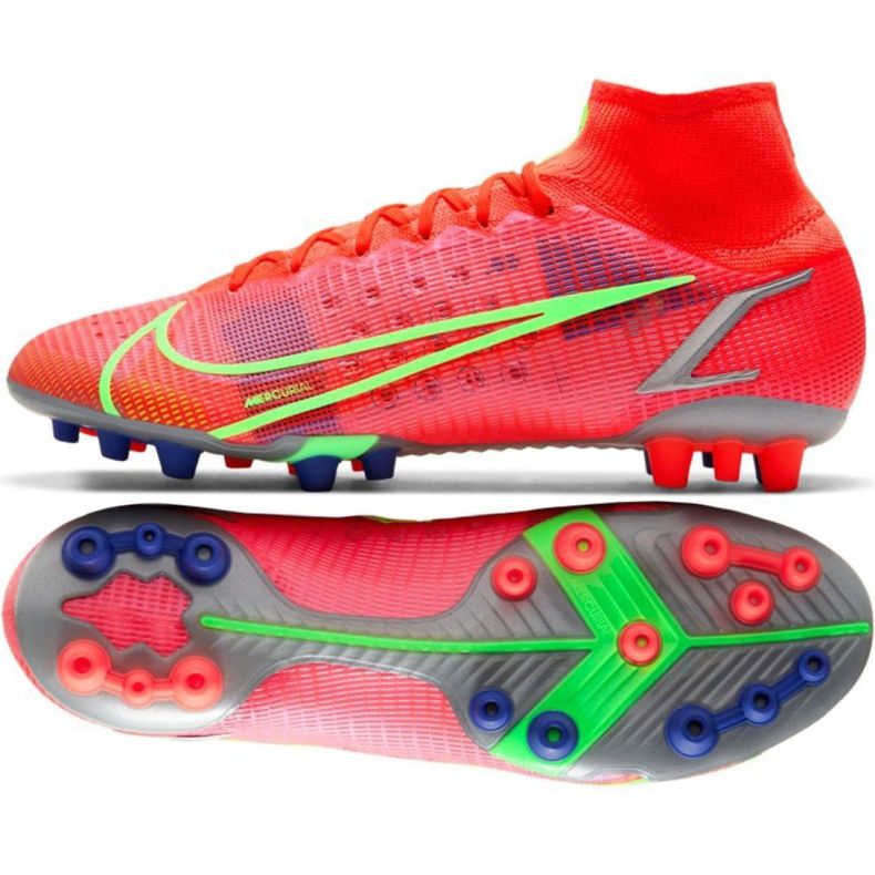 Nike Mercurial Superfly 8 Elite Ag M CV0956 600 chaussures de football rouge rouge