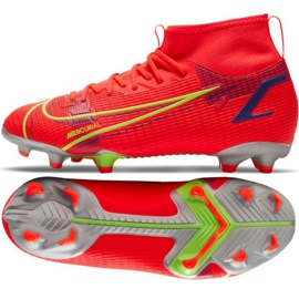 Chaussure de football Nike Mercurial Superfly 8 Academy Mg Jr CV1127 600 rouge noir