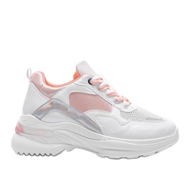 Baskets blanches avec empiècements holographiques Karlie rose