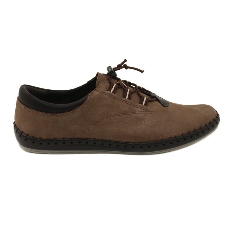 Kampol Chaussures décontractées pour hommes 337 / OL marron beige Kampol Chaussures décontractées pour hommes 337 / OL marron beige