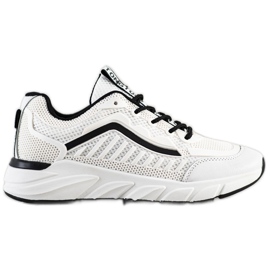 SHELOVET Baskets classiques blanche le noir