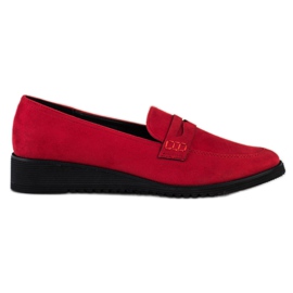 Goodin Mocassins Rouges Élégants Goodin Mocassins Rouges Élégants