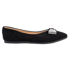 Ballerines Avec Noeud Décoratif VINCEZA noir