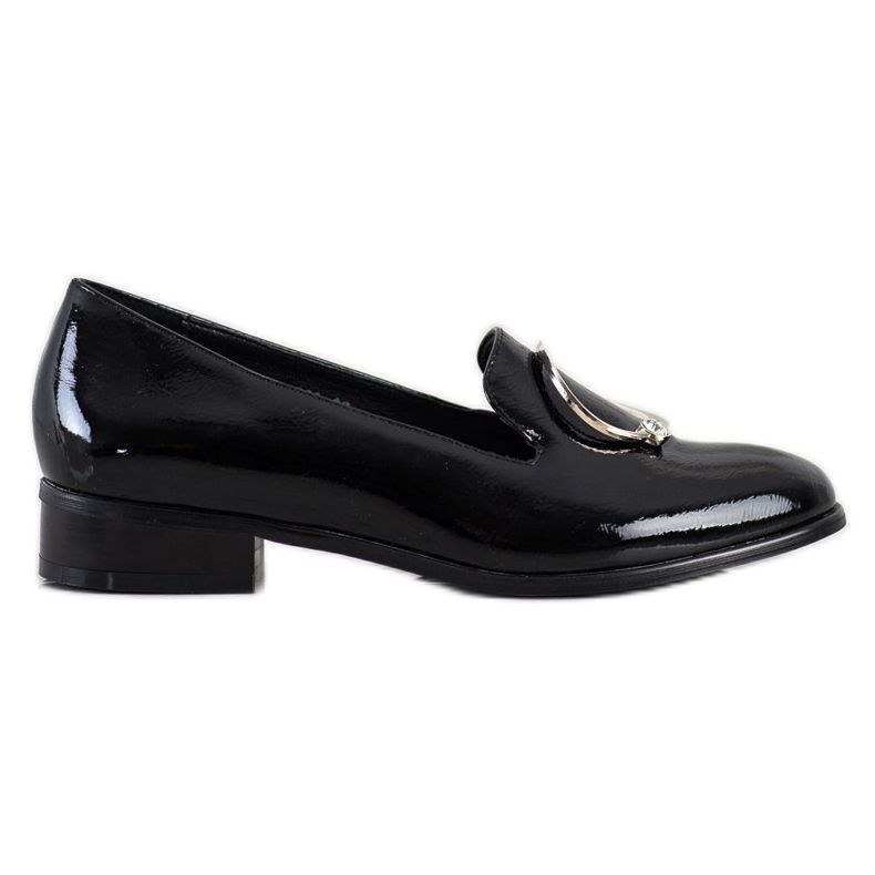 Mocassins noirs à décor VINCEZA le noir