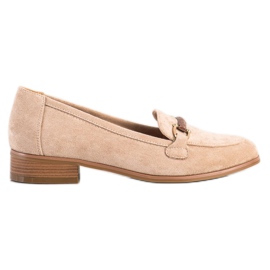 Mocassins à talons bas VINCEZA beige Mocassins à talons bas VINCEZA beige
