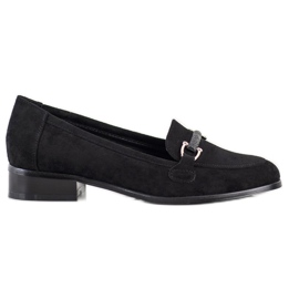 Mocassins à talons bas VINCEZA noir