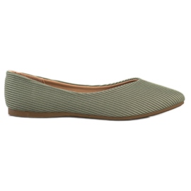 Ballerines à rayures VINCEZA vert