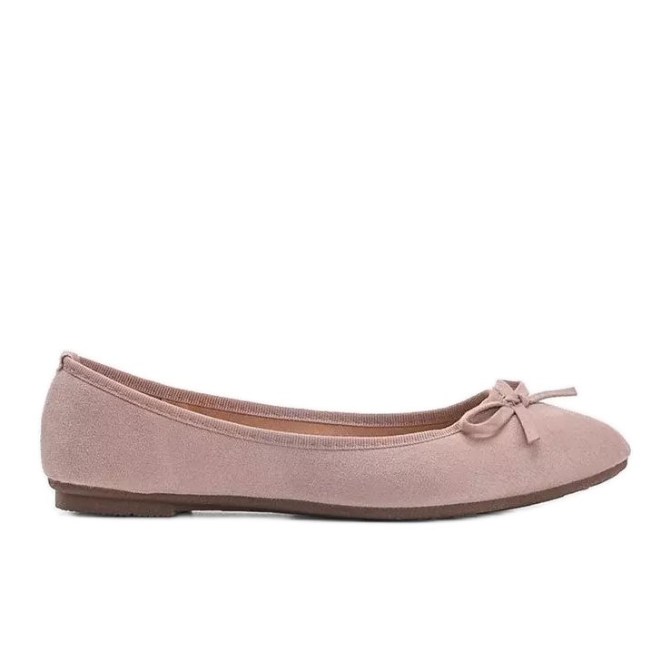 Ballerines roses à nœud Angelina