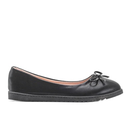 Ballerines noires pour femme à nœud Bridget le noir