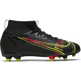 Nike Mercurial Superfly 8 Academy FG / MG Junior CV1127 090 chaussures de football noir noir