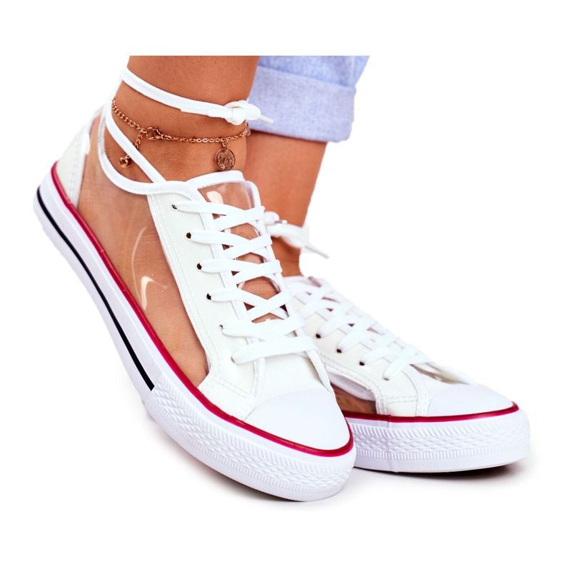 PS1 Baskets Femme Blanc Transparent Elements Grace incolore blanche