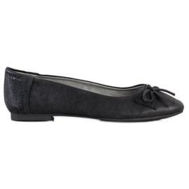 SHELOVET Ballerine Classique Avec Un Noeud noir