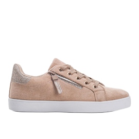 Baskets beiges cachemire