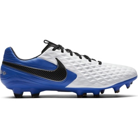Nike Tiempo Legend 8 Pro Fg AT6133 104 chaussures de football blanc blanc