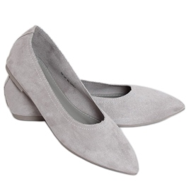 Ballerines femme grises NK19P Gris