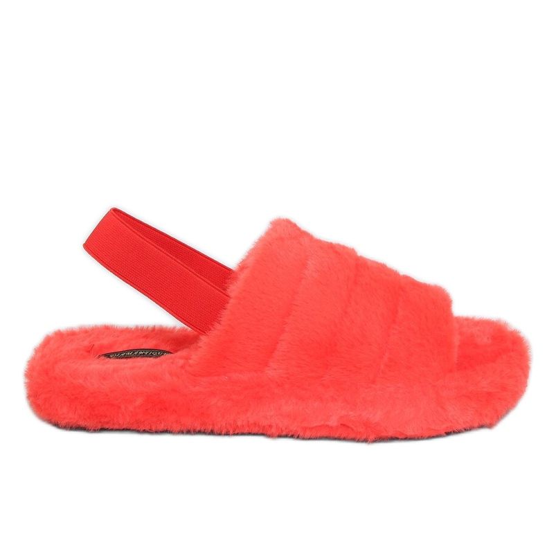 Orange X8130 Chaussons femme orange avec élastique Orange X8130 Chaussons femme orange avec élastique