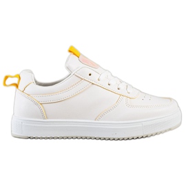 SHELOVET Être sportif avec du cuir écologique blanche