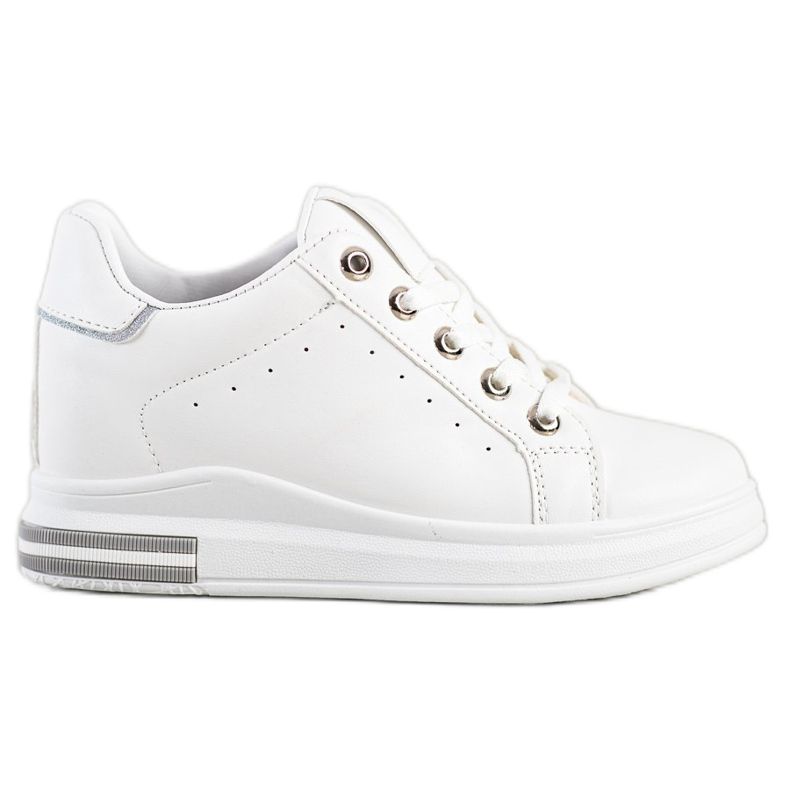 SHELOVET Baskets compensées blanches