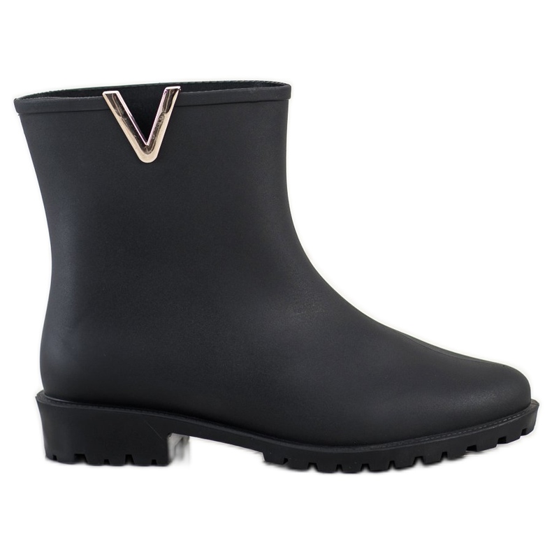 SHELOVET Bottes en caoutchouc noires élégantes le noir SHELOVET Bottes en caoutchouc noires élégantes le noir