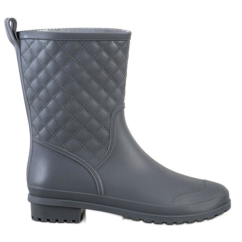 SHELOVET Galoches matelassées à la mode gris