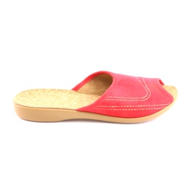 Befado chaussures pour femmes pantoufles 254d008 pantoufles rouge