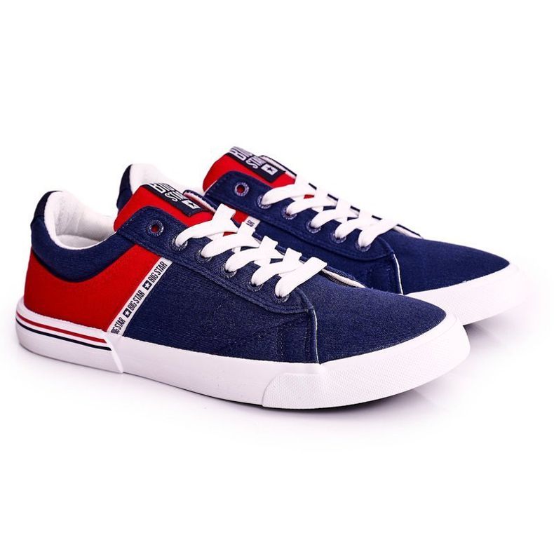 Baskets Homme Big Star FF174137 Bleu Marine-Rouge