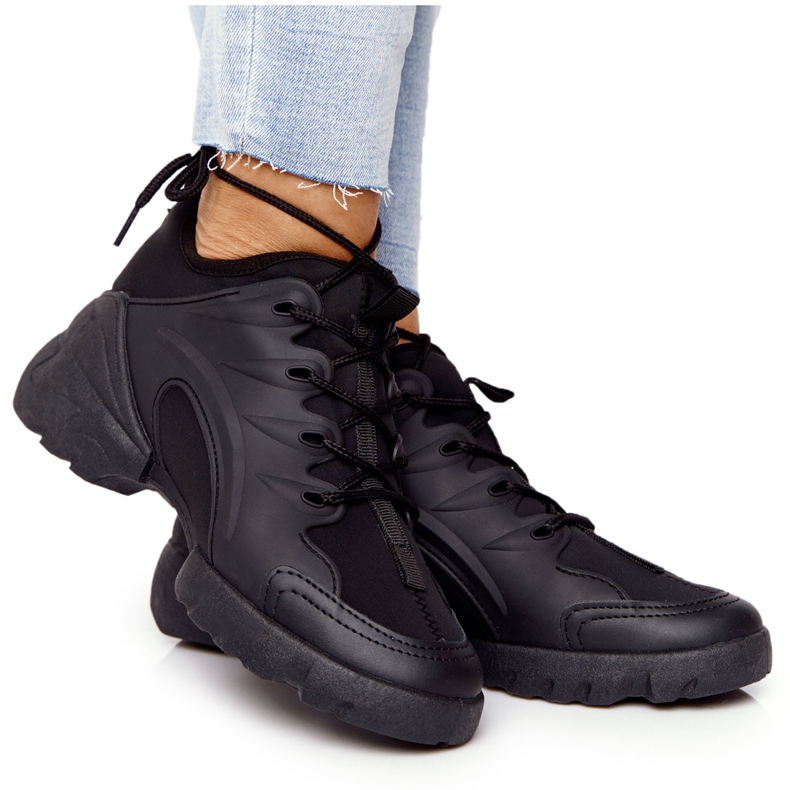 PS1 Chaussures de sport pour femmes Sneakers Noir Born This Way le noir