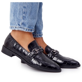 S.Barski Mocassins élégants pour femmes de S. Bararski Noir le noir