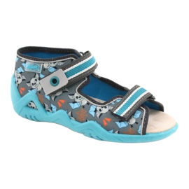 Chaussures enfant Befado jaune 350P021 bleu gris